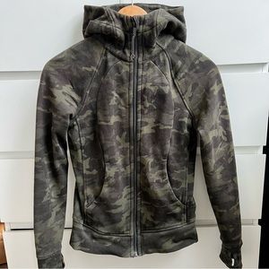 Lululemon Camo Scuba Full Zip Hoodie | Size 2 Heritage 365 Camo Deep Coal Multi